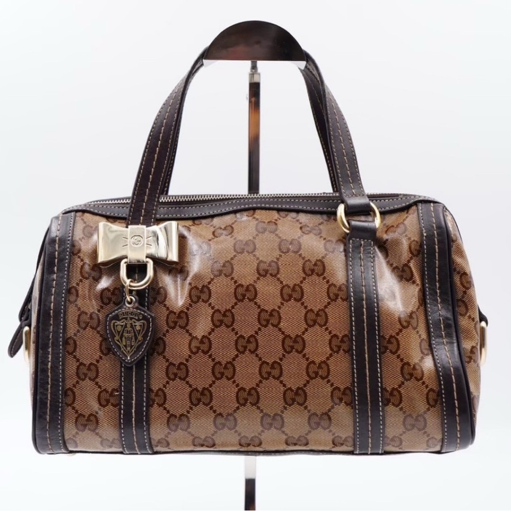 Gucci Chrystal Monogram Duchessa Boston Bag